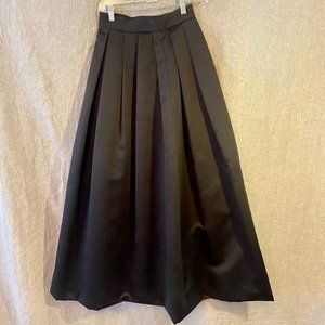 Hampton Nites Long Formal Solid Black Maxi Skirt Size 2